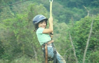 Tirolina para peques